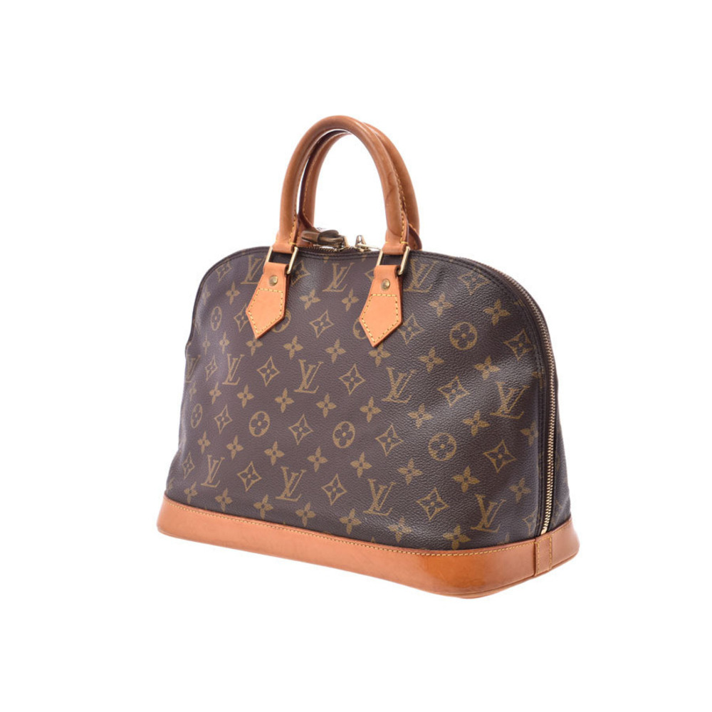 Louis Vuitton Alma Leather Brown Monogram Handbag